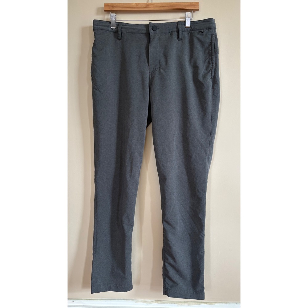 Zella Mens Slim Fit Pocket Tech Golf Pants Charcoal Gray Heather Size 36X30‎